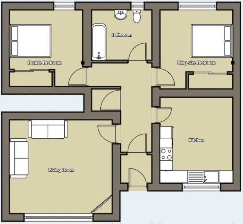Hill View 2 Bedroom Free Parking Inverness Esterno foto